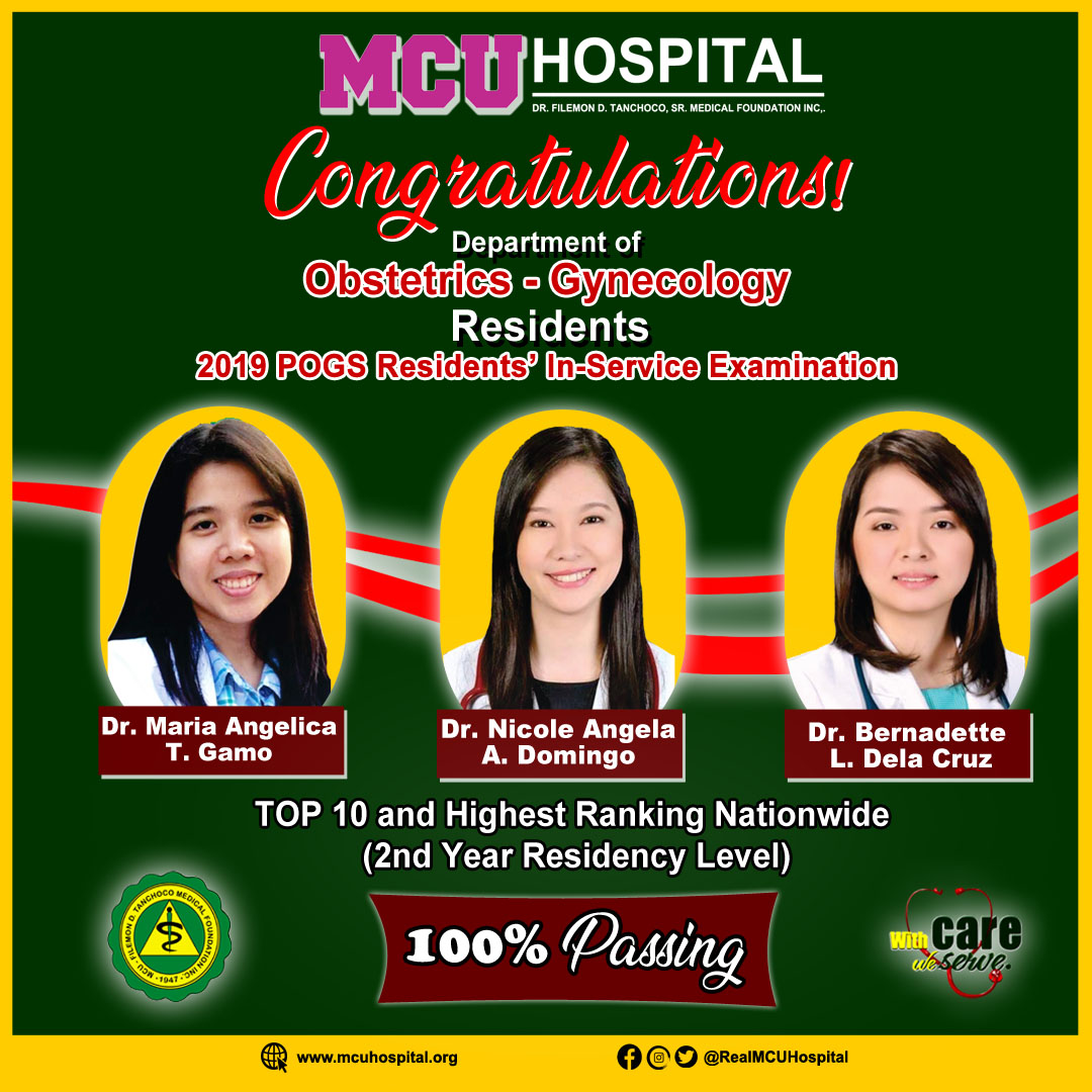 Department of Ob-Gyne’s pride! – MCU Hospital